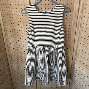 J.Crew Factory A-Line Striped Dress Size M